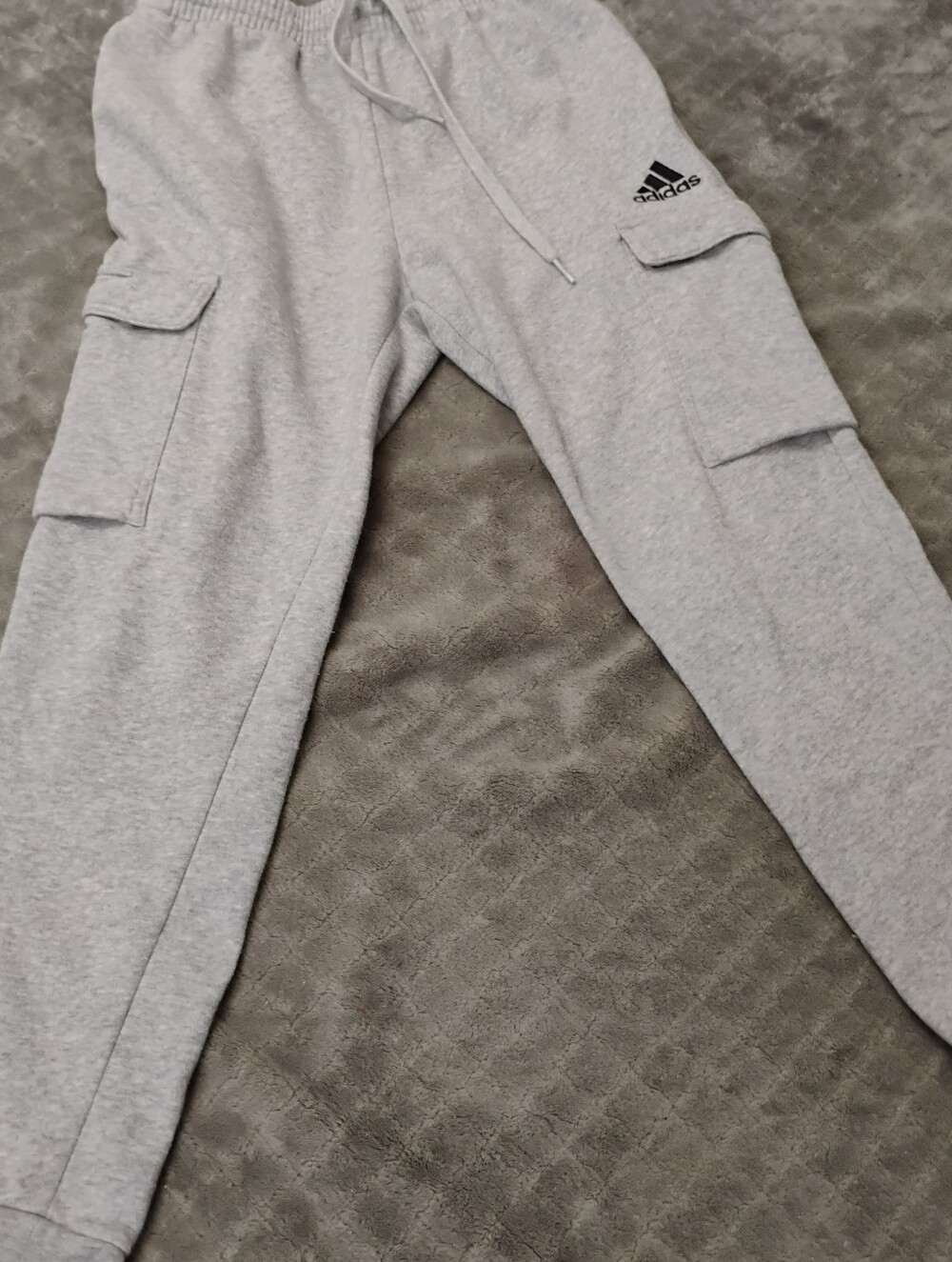 adidas Light Gray Women's Cargo Joggers